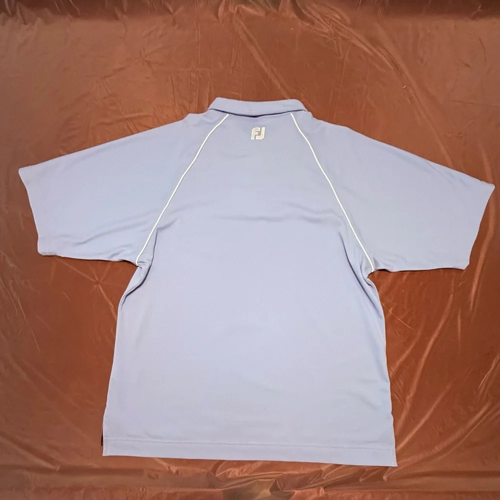 FootJoy Blue and White UNC Polo Active Golf Shirt Size Large - Picture 4 of 10